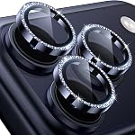 Hoerrye for iPhone 16 Pro Max/iPhone 16 Pro Camera Lens Protector [1:1 Keep Original Lens Design ＆ 10X shatterproof] TOP 9H+ Tempered Glass Camera Cover Accessories Case Friendly,Black