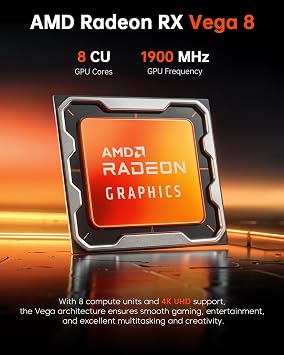 ACEMAGICIAN Mini Gaming PC16GB RAM 512GB SSD (Up to 4.3GHz) Triple 4K@60Hz Display WiFi6 BT5.2 Type-C HDMI DP1.4 Mini Computers Desktop for Light Gaming/Office