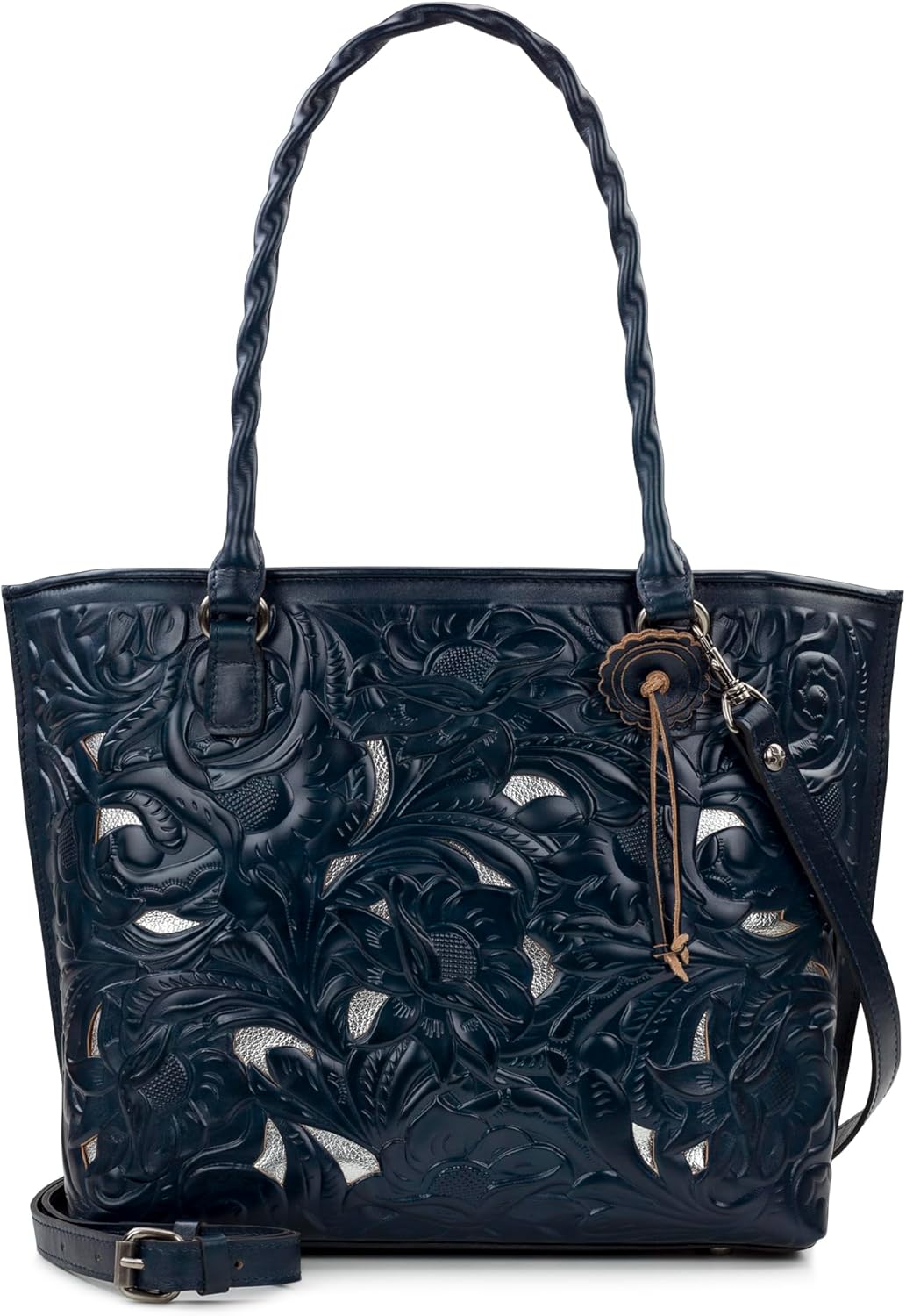 Patricia Nash Womens Tote Purse - Adeline Full Grain Leather Tote Bag