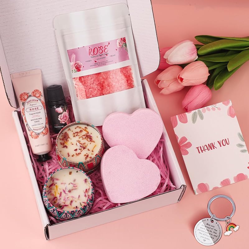 Pearshek Thank You Gifts – Nine-piece rose pamper set