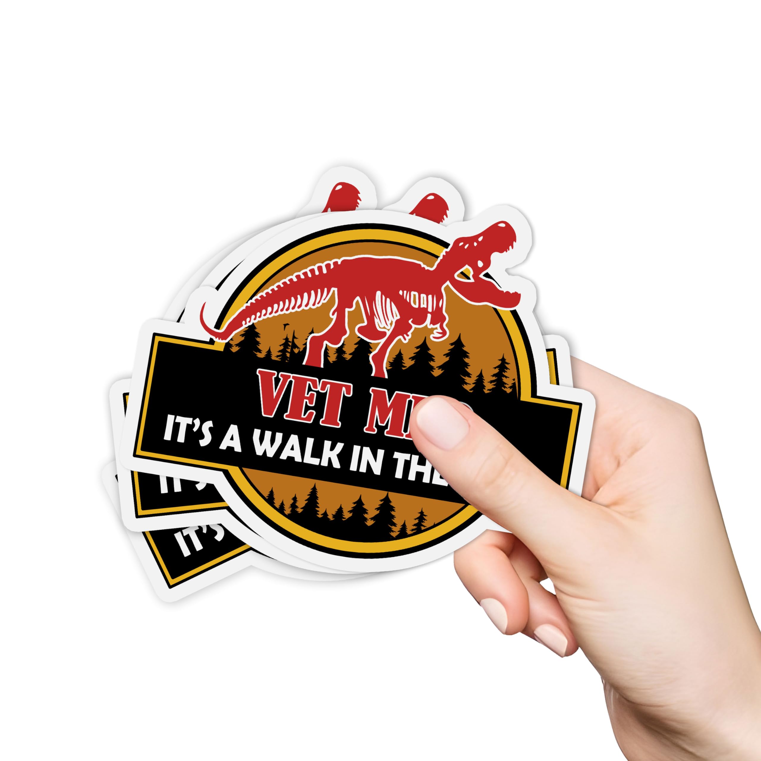 (3Pcs) Vet Med Its A Walk in The Park Sticker, Veterinary Medicine Sticker, Vet Tech Sticker, Animals Sticker, Water Assitant Die-Cut Funny Decals for
