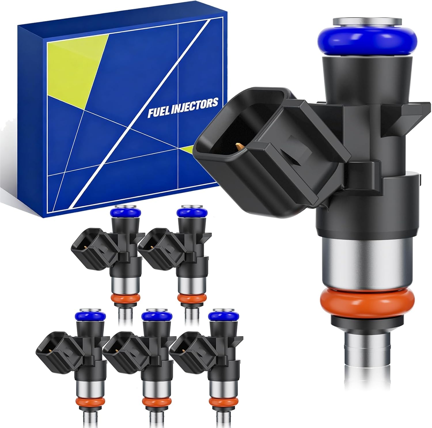 V6/3.6L Fuel Injectors FIT Jeep Wrangler 12-17|Grand Cherokee 11-15|Dodge Grand Caravan 11-19|Challenger 11-17|Charger 11-20|Chrysler 300 11-19|Town Country 11-16|Ram1500(13-17) OE#0280158233(6PCS)