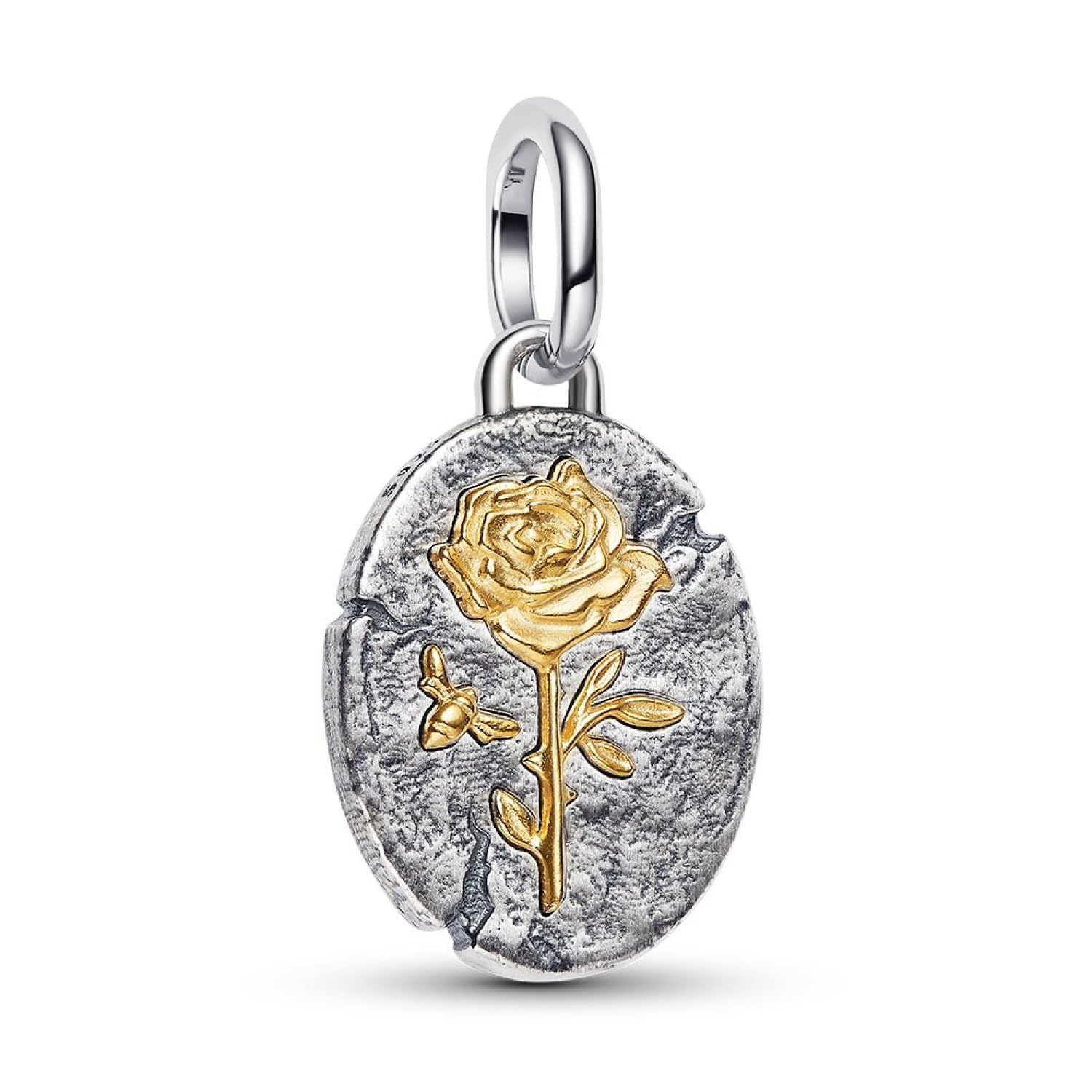 Pandora ME Rose 764087C00 Breloque médaillon en Argent Sterling avec Alliage plaqué Or 14 carats Compatible Me & Moments