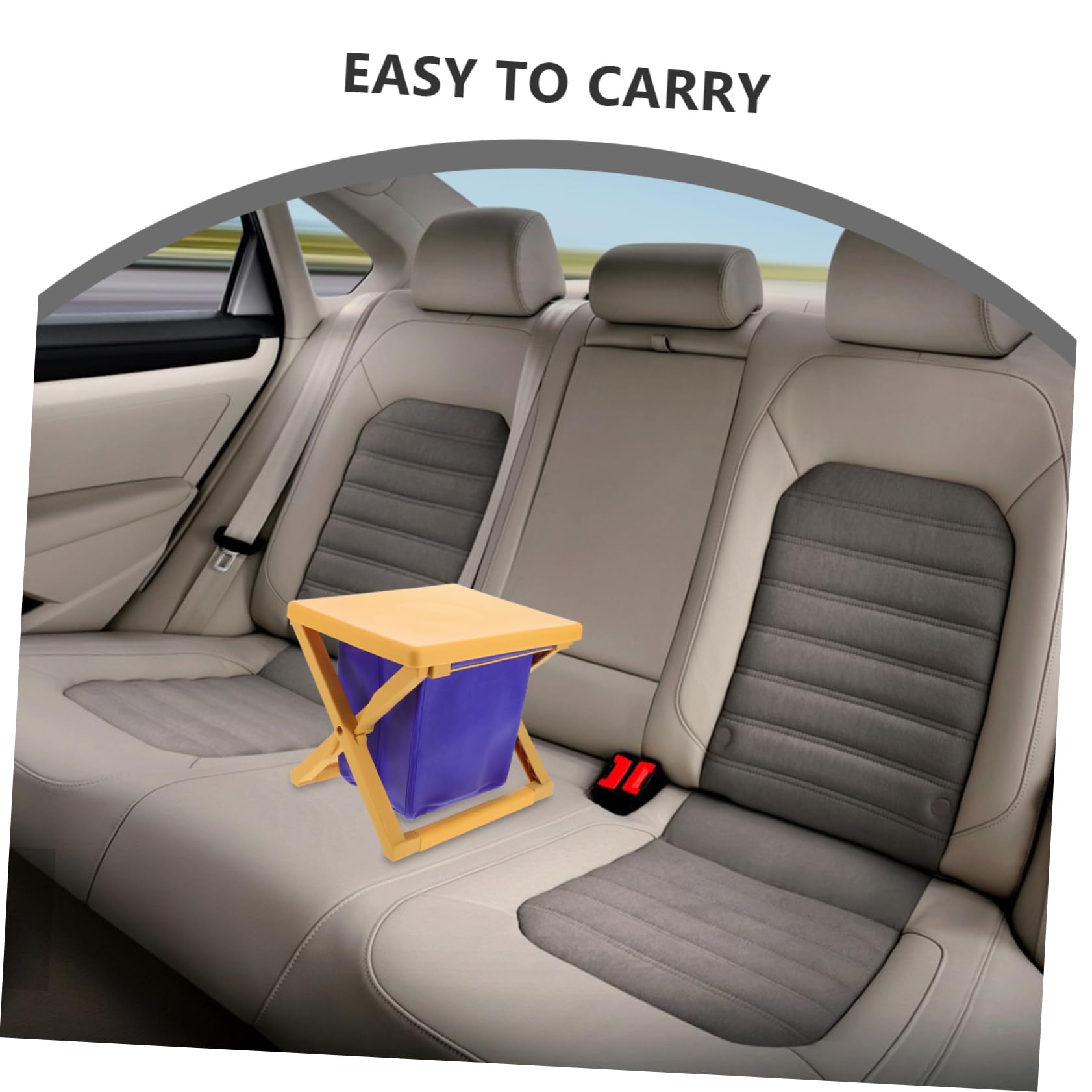 Toyvian De Inodoro Plegable Para Adultos y Niña Silla Para Camping De Entrenamiento Portátil y Toilet Para Emergencias Limón Para Actividades Al Aire y Viajes Coche