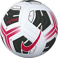 Nike FZ2979-100 Academy Plus Pallone da calcio ricreativo Unisex WHITE/BLACK/BRIGHT CRIMSON Taglia 5