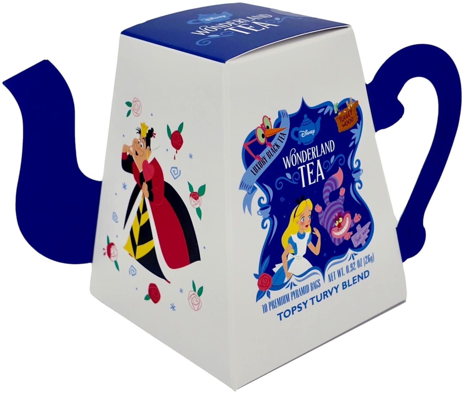 Disney Parks Exclusive - Alice in Wonderland Luxury Black Tea - Topsy Turvy Blend - 10 Bags