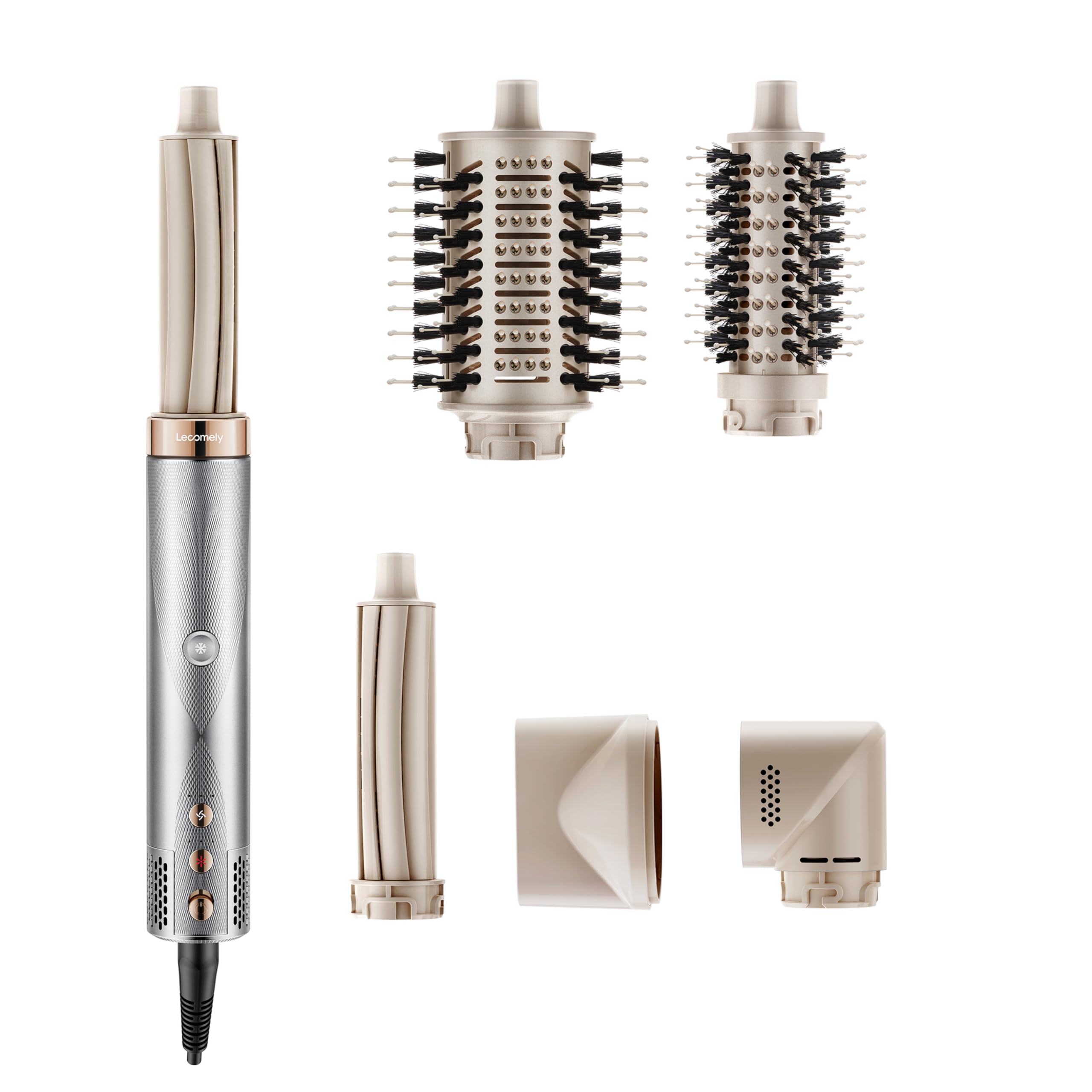 AirEdge A3 Brosse Soufflante 5-en-1 avec Boucleur à Cheveux Automatique Coanda, Moteur 1500W – Lisseur, Volumateur, Séchage Rapide, Ionique Anti-Frisottis – Pour Cheveux Longs, Fins ou Épais