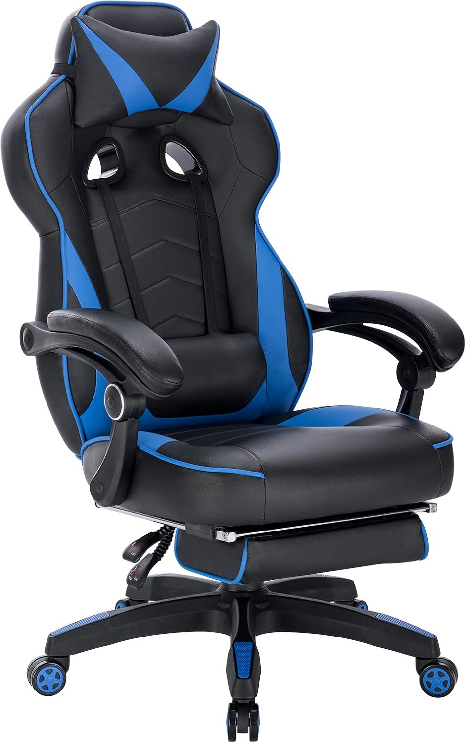 sedia reclinabile con sgabelli con poggiapiedi