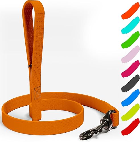 Miniatura 19 de Correa impermeable para perro de 6 pies, fabricada en Estados Unidos, correas resistentes para perros grandes, medianos y pequeños, entrenamiento