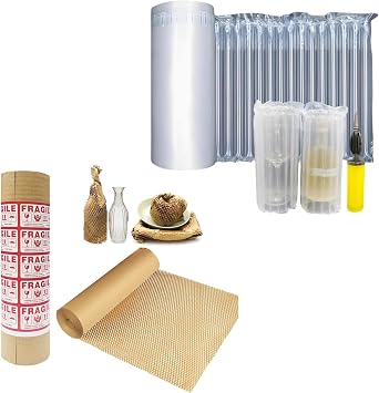 Large Bubble Cushion Wrap for Packing Fragile Items Inflatable Air Pillows for Shipping Honeycomb Wrapping Paper