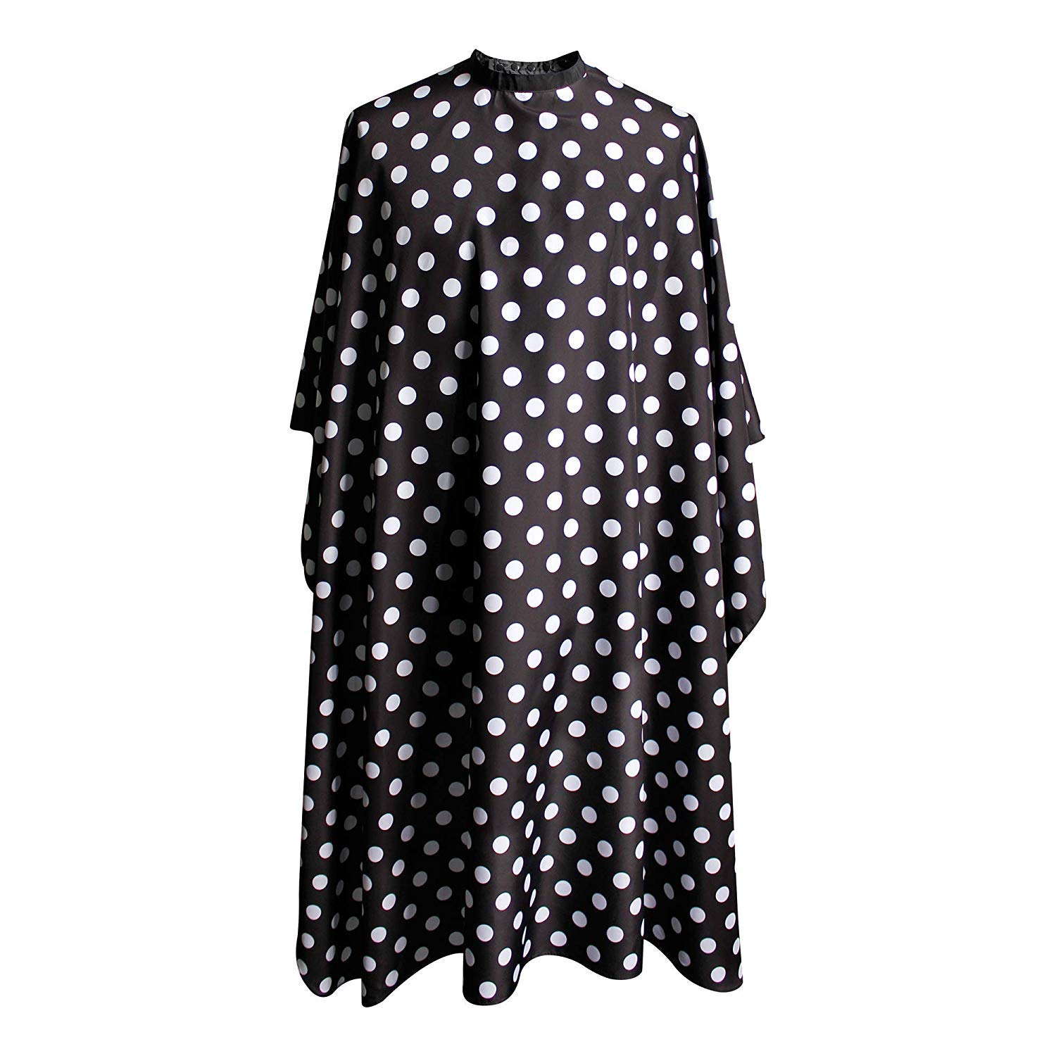 SMARTHAIR Professional Salon Cape Polyester Barber Cape Hair Cutting Cape,54"x62",Black and White Dots,C375001C : Beauty & Personal Care