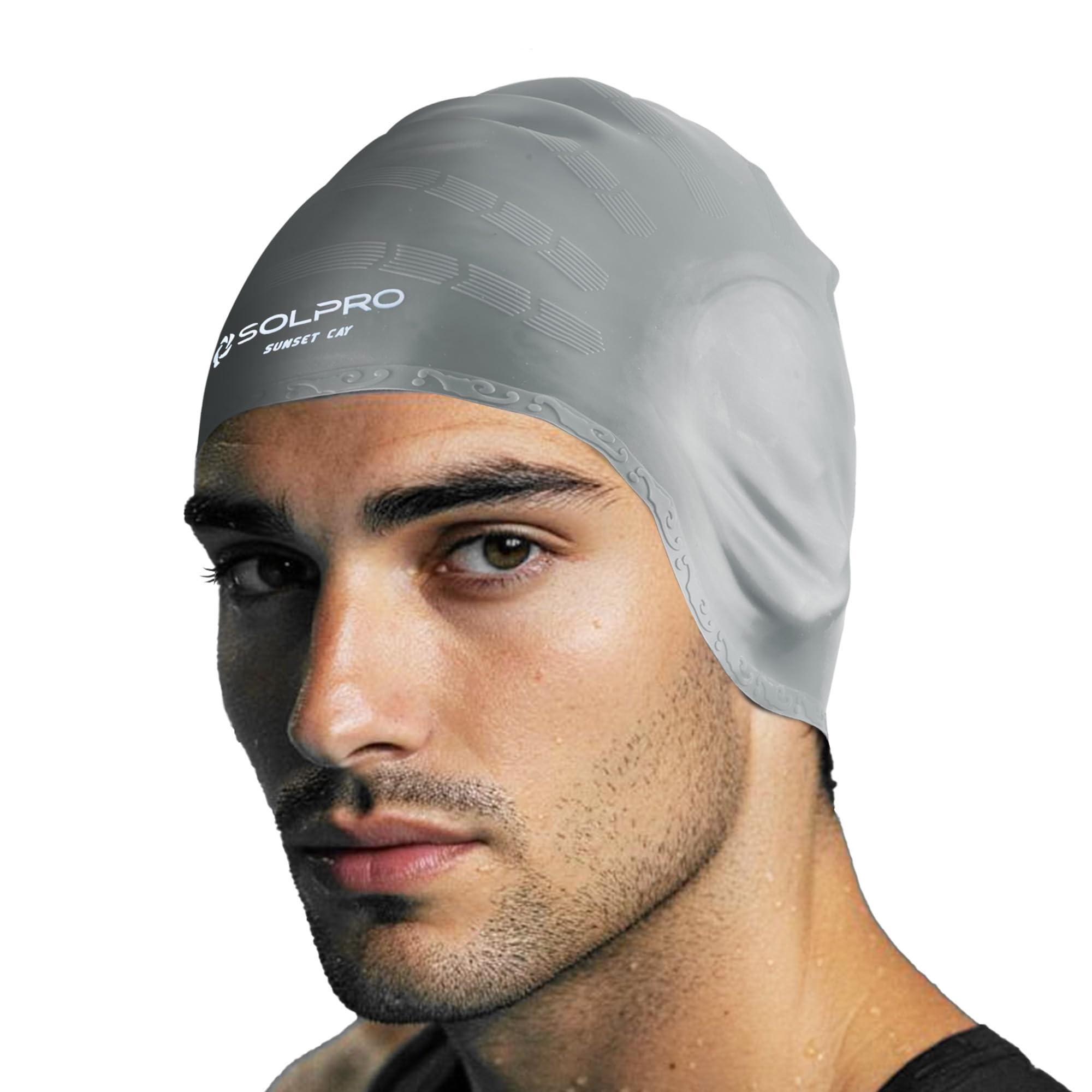 Solpro Sunset Cay Unisex Swimming Cap|for Men,Women,Boys,Girls,Athletes,Swimmers|for Training,Competition in Swimming Pool,Water Sport,Beach,Water Park & Activties|One Size Fits All-image-6