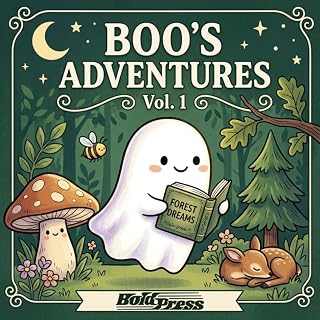 Boo's Cozy Days: A Bold and Easy Coloring Book: Cute and Simple Spooky Kawaii Pages for Adults and Teens (Anxiety Relief & Relaxation)