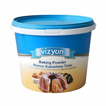 Vizyon Baking Powder 4.4 lb Professional Baking Leavening Agent for Bakeries & Foodservice