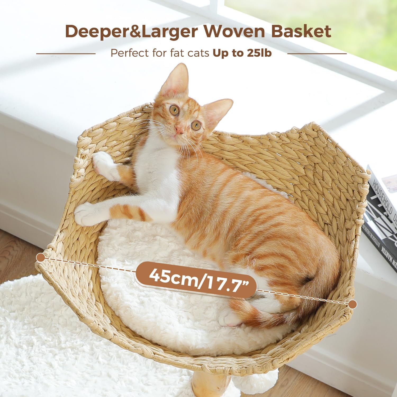 ◆Cat◆ Tucker Murphy Pet™ Wooden Cat Tree Tower For Indoor Cats, 52