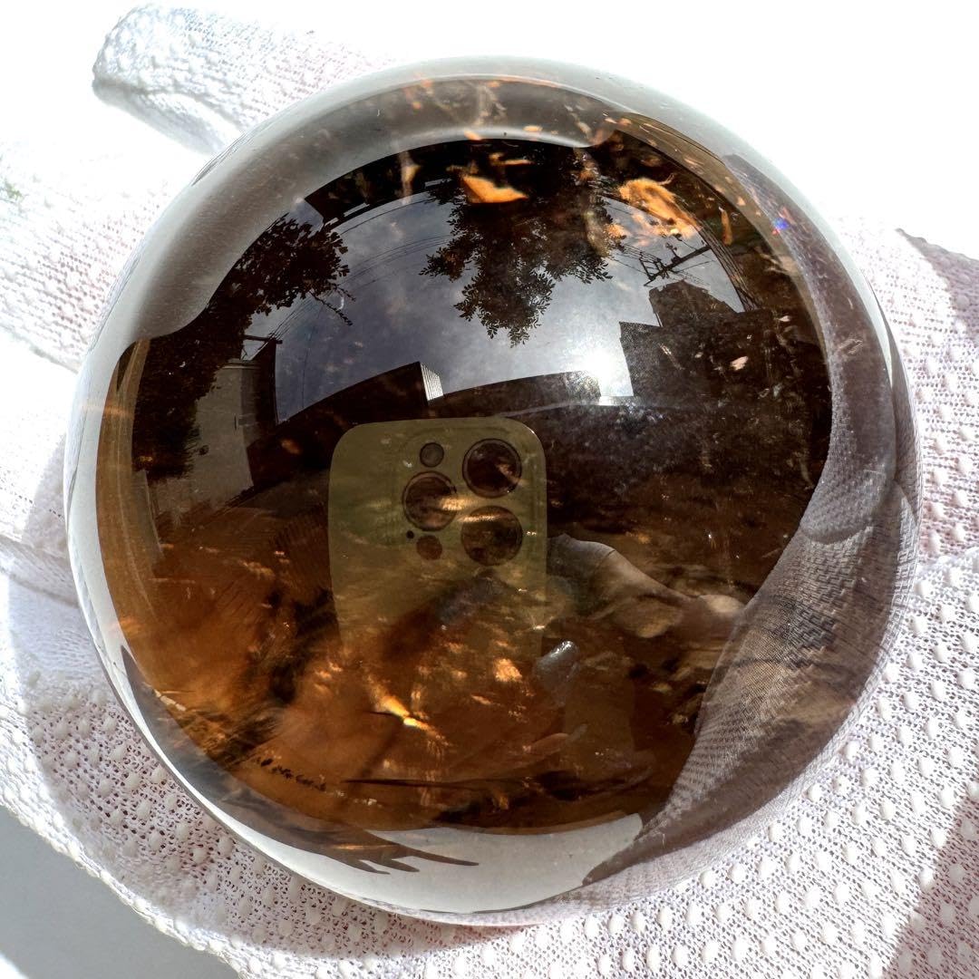 透明感 虹入り スモーキークォーツ ダブルポイント