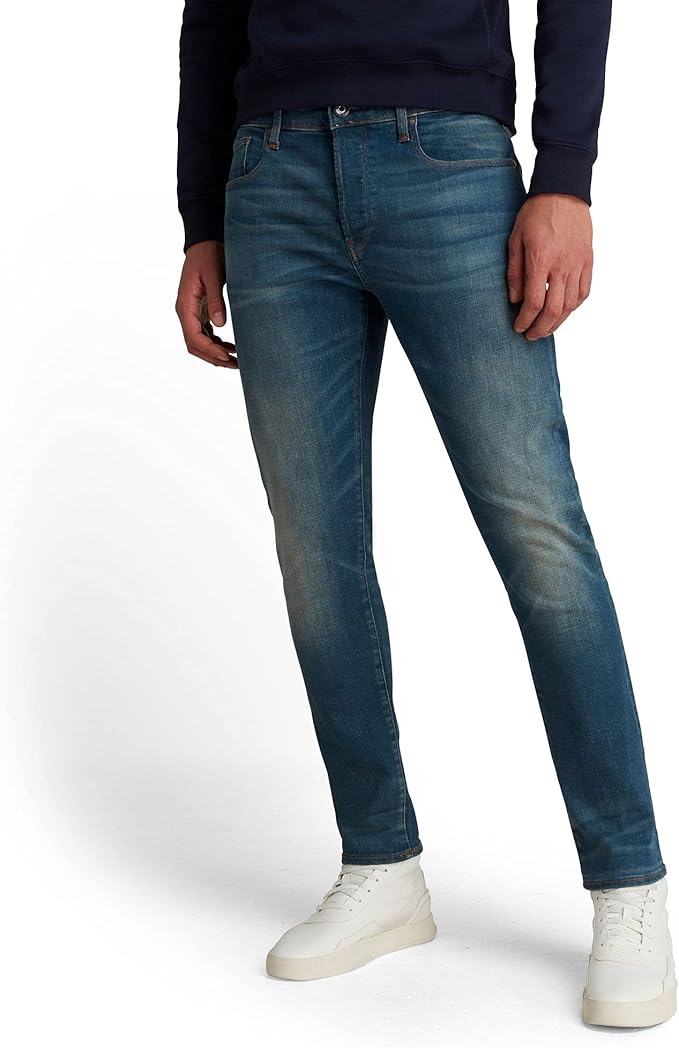 G-Star Raw 3301 Slim Jeans - Authentic Faded Blue | Coneys Designer Wear
