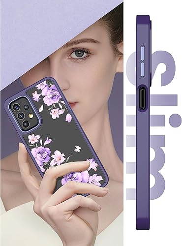 Miniatura 6 de Dretal Funda para Samsung A23 4G5G, Galaxy A23, protector de pantalla de vidrio templado, grado militar, parte trasera dura y borde suave, funda
