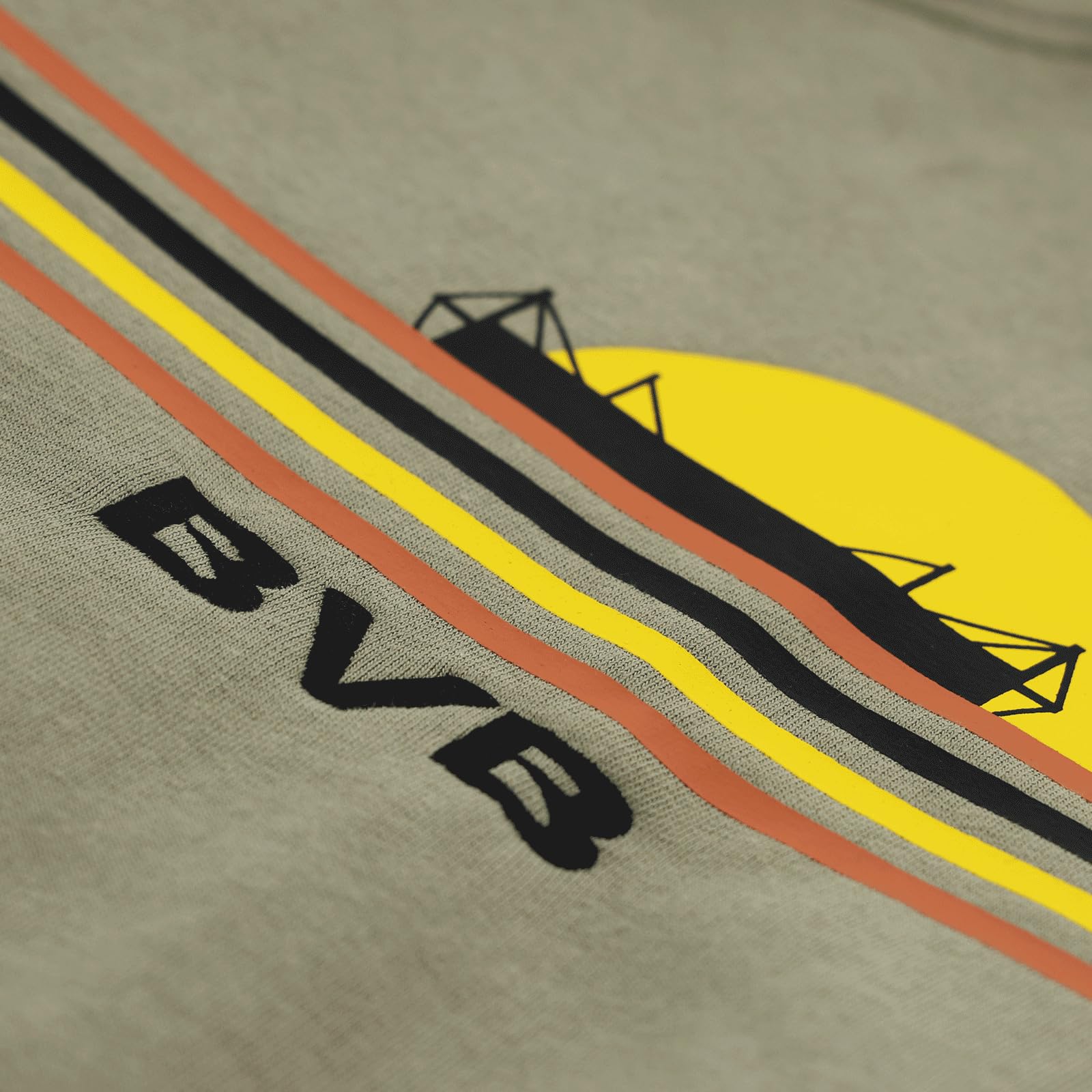Dortmund Unisex BVB Hoodie Sunrise Olivgrün, 100% Baumwolle, Borussia Dortmund Kapuzenpullover (1er Pack)