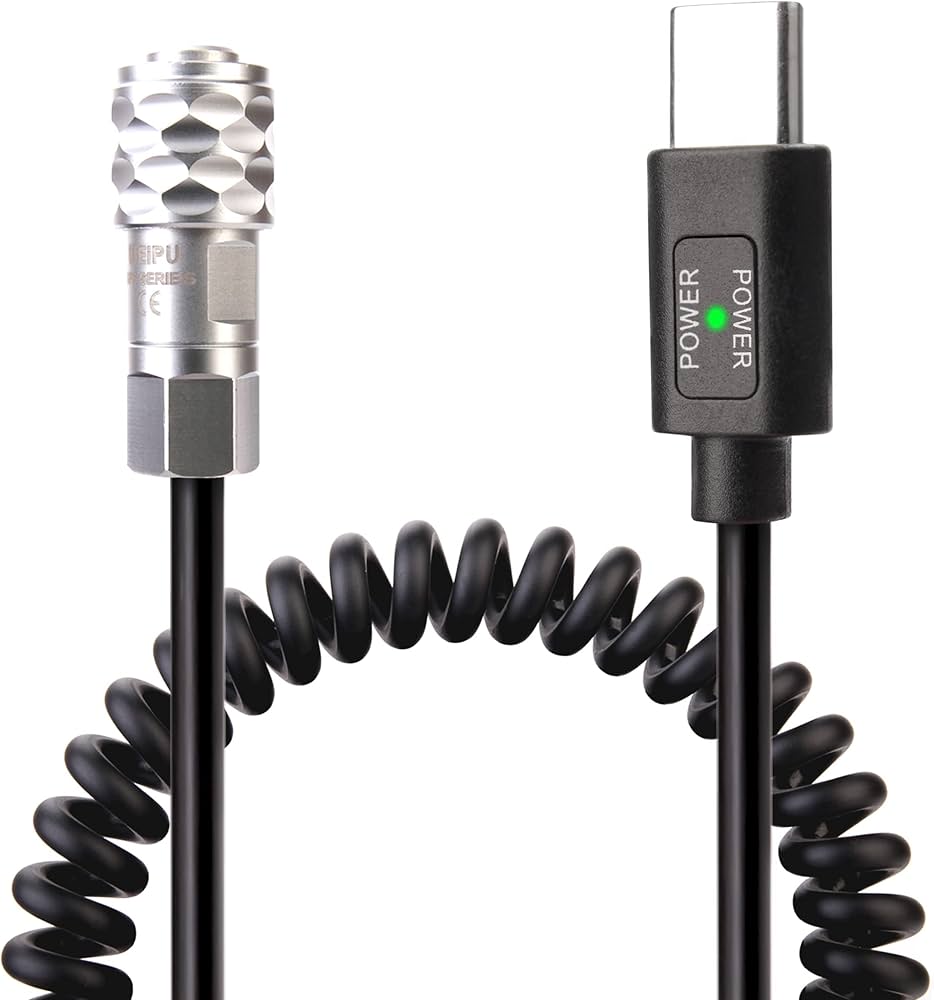 Amazon.com: KOERTACOO BMPCC 4K/6K Trigger Coiled Power Cable for
