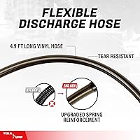 Vista 4 de TERA PUMP Bomba de transferencia con batería recargable E85 - 3.1 GPM con tubo de admisión telescópico, boquilla de combustible estilo palanca