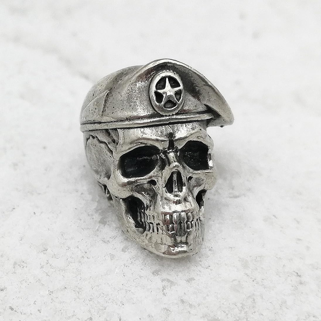 CooB 1Pcs/Lot EDC Paracord Bead, Charm, Beard, Paracord Knife Lanyar Bead U.S. Army Soldier Skull. Hand-Casted Paracord Beads Pendants for Paracord Knives Lanyards
