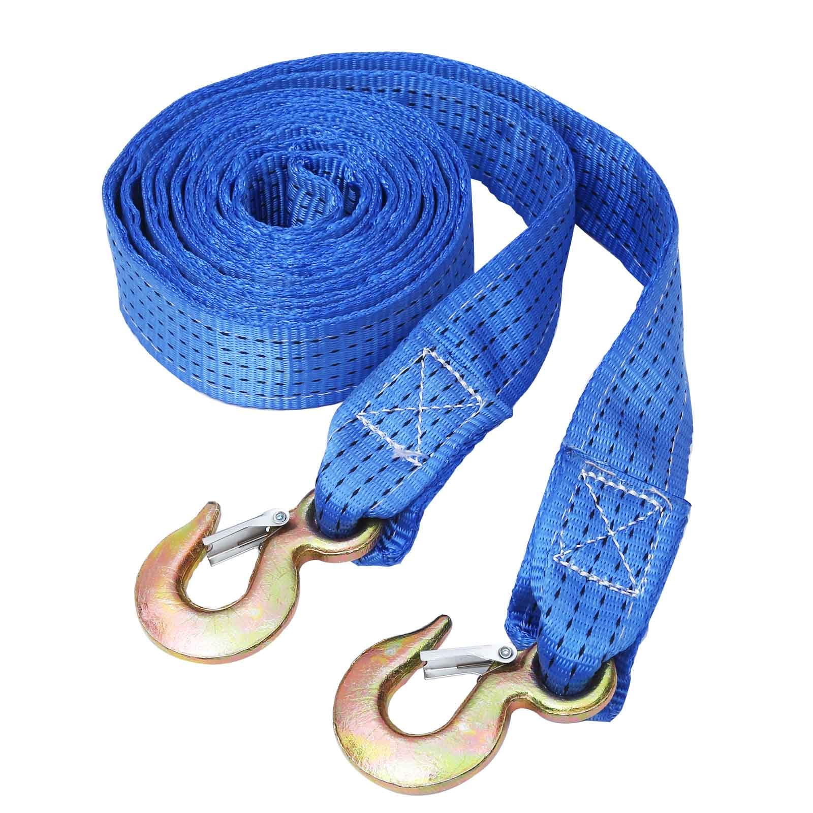 Tow Strap 2 Inch X 20Ft with J Snap Hook Heavy Duty 20,000 lbs Break Strength 20' Truck Recovery Towing Rope Accessories ‎for Trailer Offroad ATV, SUV, Utv & Cars for Emergency Towing,Winch Extension