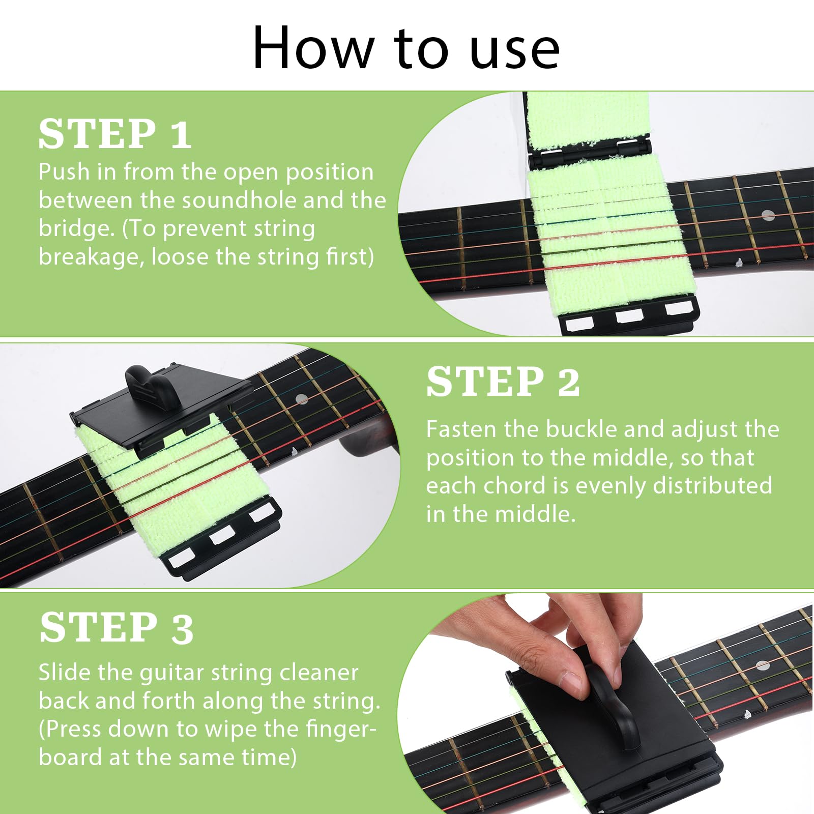 Set Pulizia Chitarra - 2 Pezzi Con Panno Microfibra, Per Chitarra, Basso, Ukulele E Violino - Foto 13