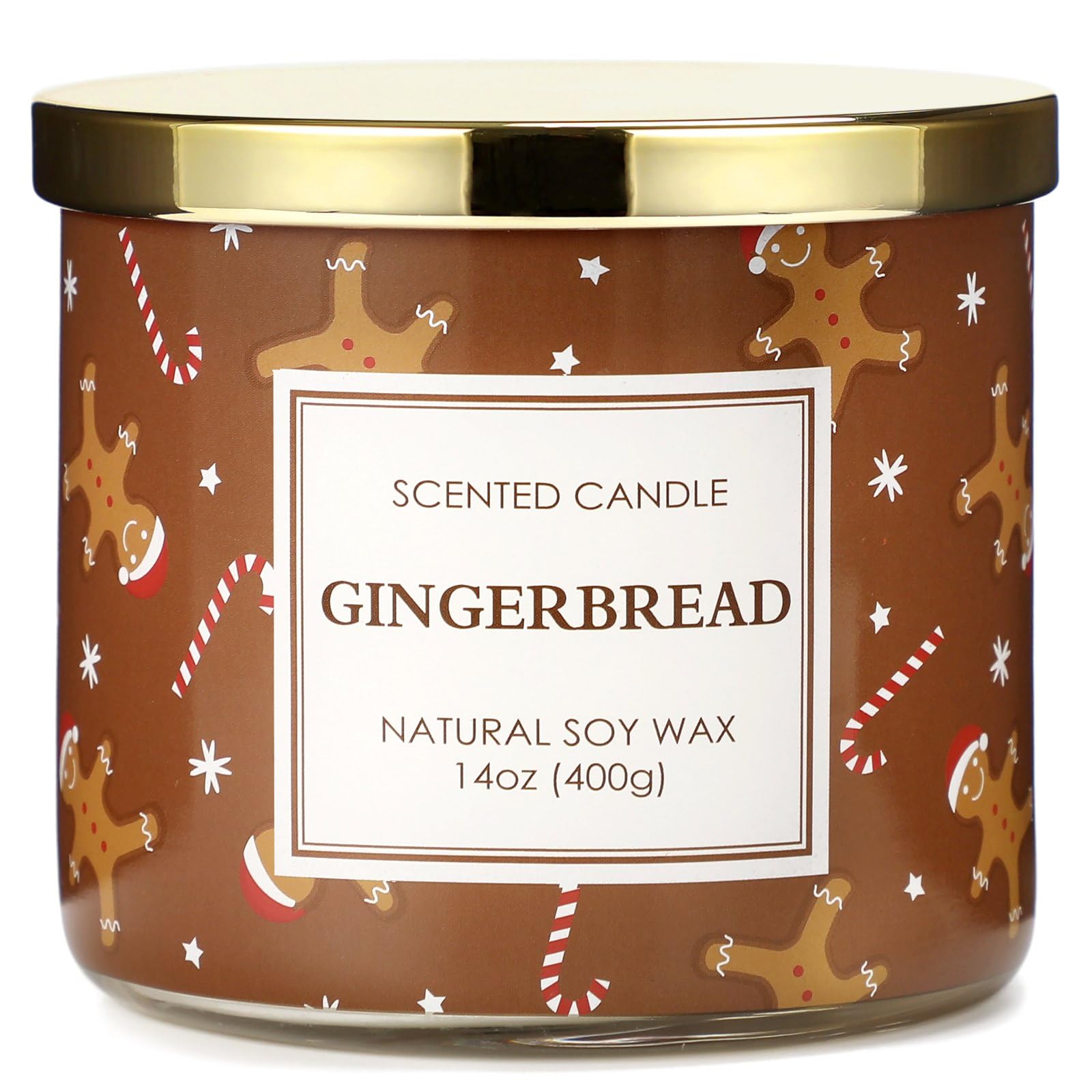 SUPREME LIGHTS ·2017· Christmas C le Christmas Gingerbread C le Christmas C le Gifts for Women Christmas Decorations Large 3 Wicks Scented C le for Christmas 14 oz Soy Wax C le
