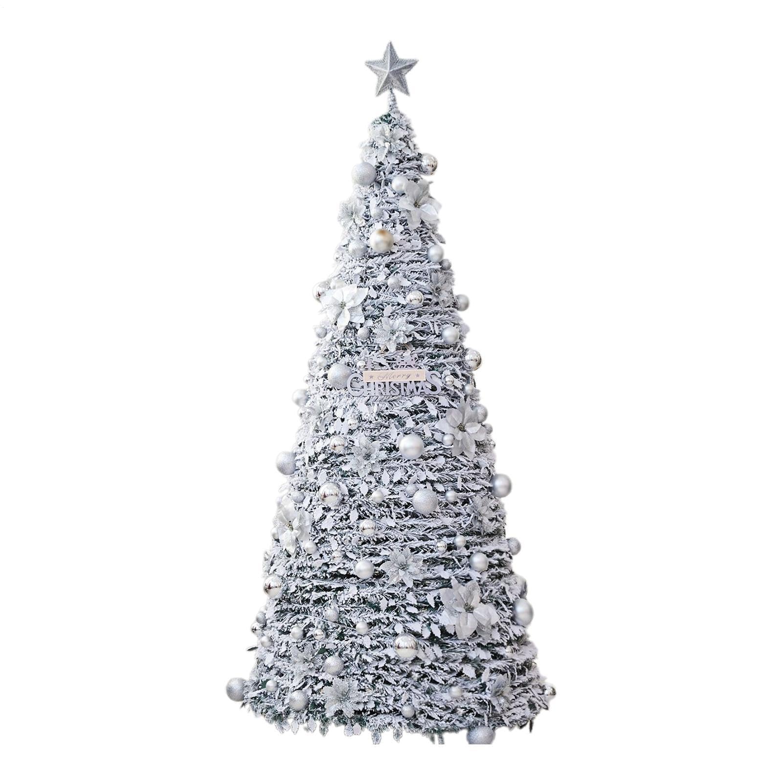 Albero Di Natale Estraibile Decorazioni Pieghevoli Artificiali | Albero Di Natale Portatile Per Compleanno Festa Uffici Casa Stanza Cortile Fattoria Giardino Prato