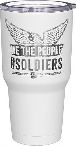 Vista 86 de We The People Holsters - Vaso térmico de 30 onzas, Únete o Muere, Negro