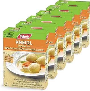 Telma Kneidl Matzo Ball Mix for Chicken Soup 84 Grams (Pack of 6) - 2 Bags per Pack, Each for 12 Matzah Balls