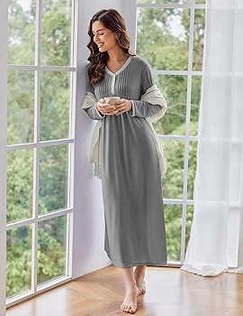 Camison Largo Camisones Invierno Camisón Largo Camisones De