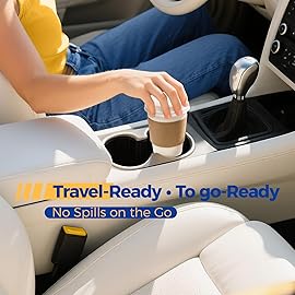 Fit Meal Prep 100 Pack 12 oz Disposable Coffee Cups with Lids, Sleeves, Leak-Proof To Go Coffee Cups with Lids, Durable Hot Paper Cups for Home, Office, Party, Business