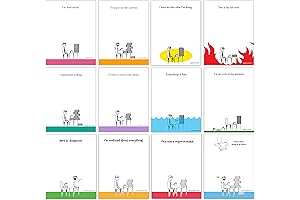 Guajolote Prints Travel-Sized Assorted Funny Notepads for Work, Office (12-Pack), 4 x...