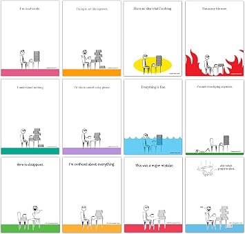Assorted Funny Notepads for Work, Office 12-Pack, 4 x 5.25 inch, 50 sheets