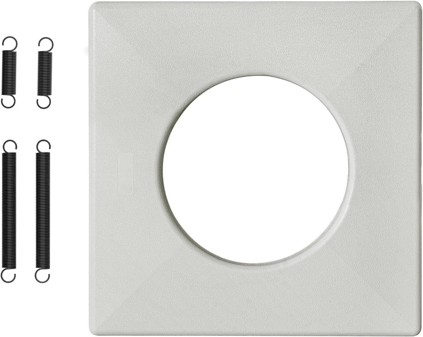 S97010319 Bathroom Exhaust Fan Cover For Broan Heating Lampshade Grille With Springs, 97010319 Compatible with Bulb Ceiling Heater 161,162,9412D-R01,9417DN-R01