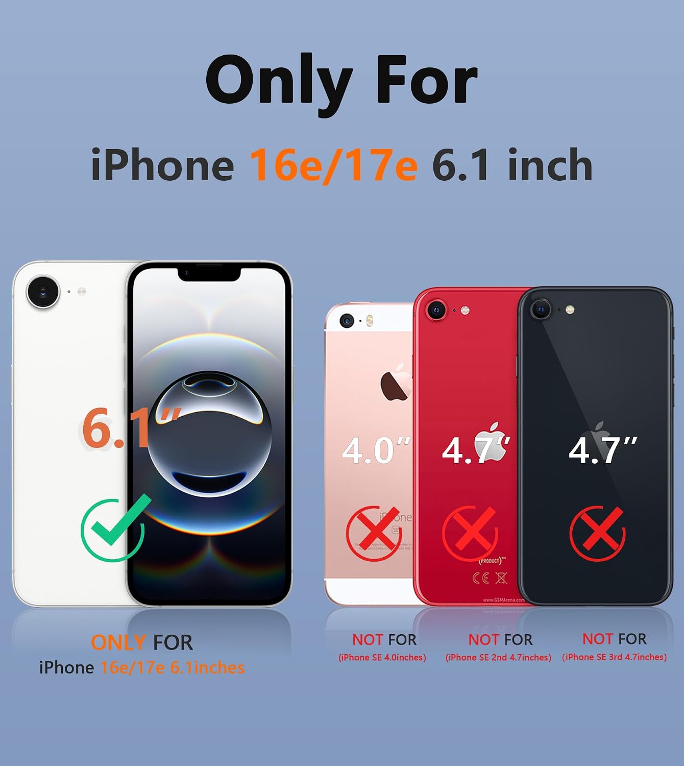  for iPhone 17e/16e Case | Dual Layer, Shockproof Protective, Military Grade Drop Proof Protection, Rugged Hybrid Matte Textured Rugged Hard thumbnail