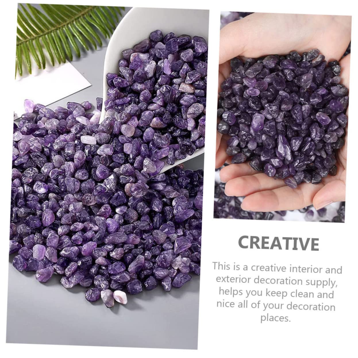 COSMEVIVI Safe for Fish Shrimp Decorative Broken Stones Aquatic Landscaping Gravel