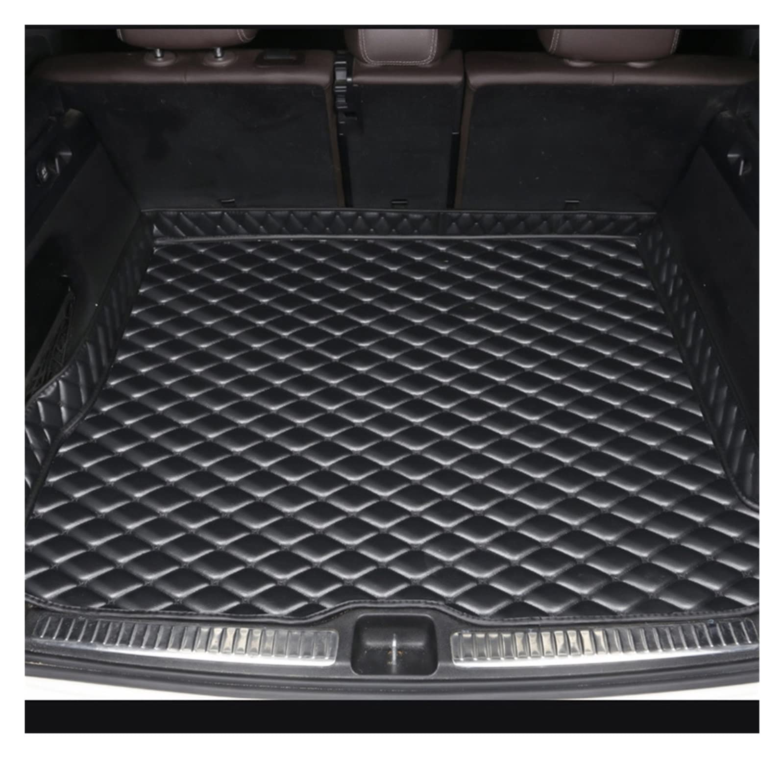 Alfombrillas Bandeja Maletero para Peugeot For207 2009-2014, Alfombrilla De Suelo Clásica Simple para Coche, Almohadilla Protección Antideslizante, Impermeable para Maletero Cuero(C)