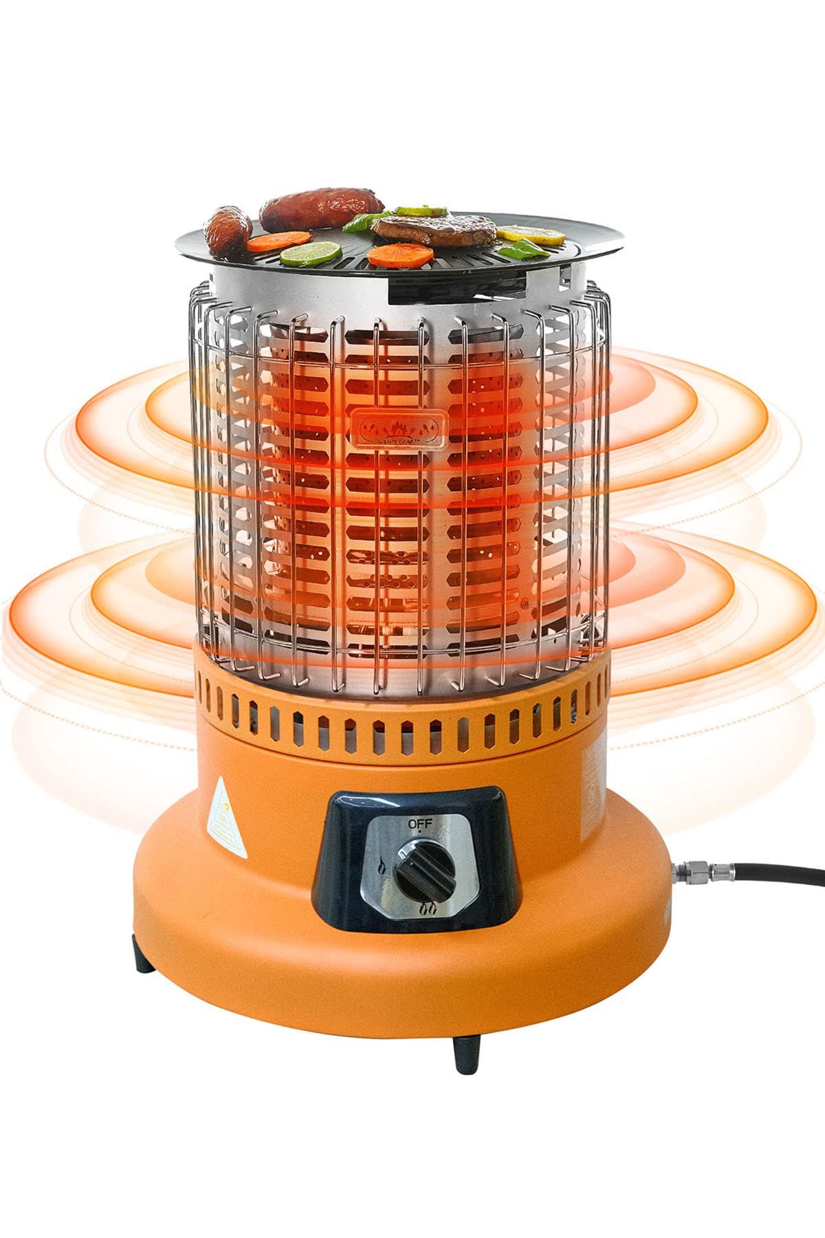 Campy Gear 2 in 1 Outdoor Propane Heater & Stove with Hose and Grill