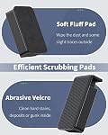 Pawfly Aquarium Magnetic Brush Fish Tank Glass Cleaner 2 Inch Mini Stain Scrubber Pads Aquarium Cleaning Tool for 1/5 Inch Thick Fish Tank up to 10 Gallons (Non-Floatable)