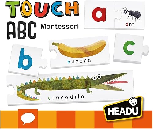 Miniatura 3 de Headu Montessori Touch ABC EN20942 Juguete educativo para niños, niños y niñas de 3 a 6 años