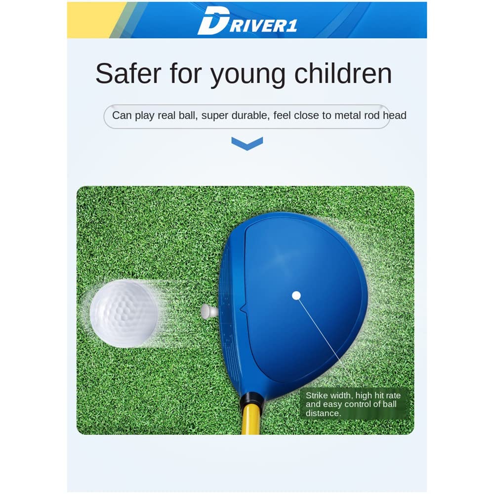 Juego completo de palos de golf junior con putter de hierro de madera para diestros niños y niñas, entrenamiento de swing de golf, experiencia de golf