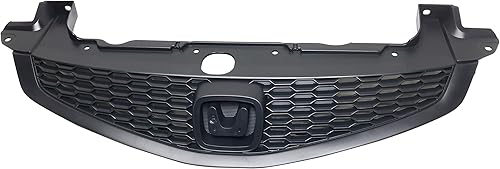 Miniatura 6 de Evan-Fischer - Conjunto de rejilla compatible con Honda Civic 2012-2013 pintado negro carcasa e inserto Coupé modelos DXEXEX-LLX