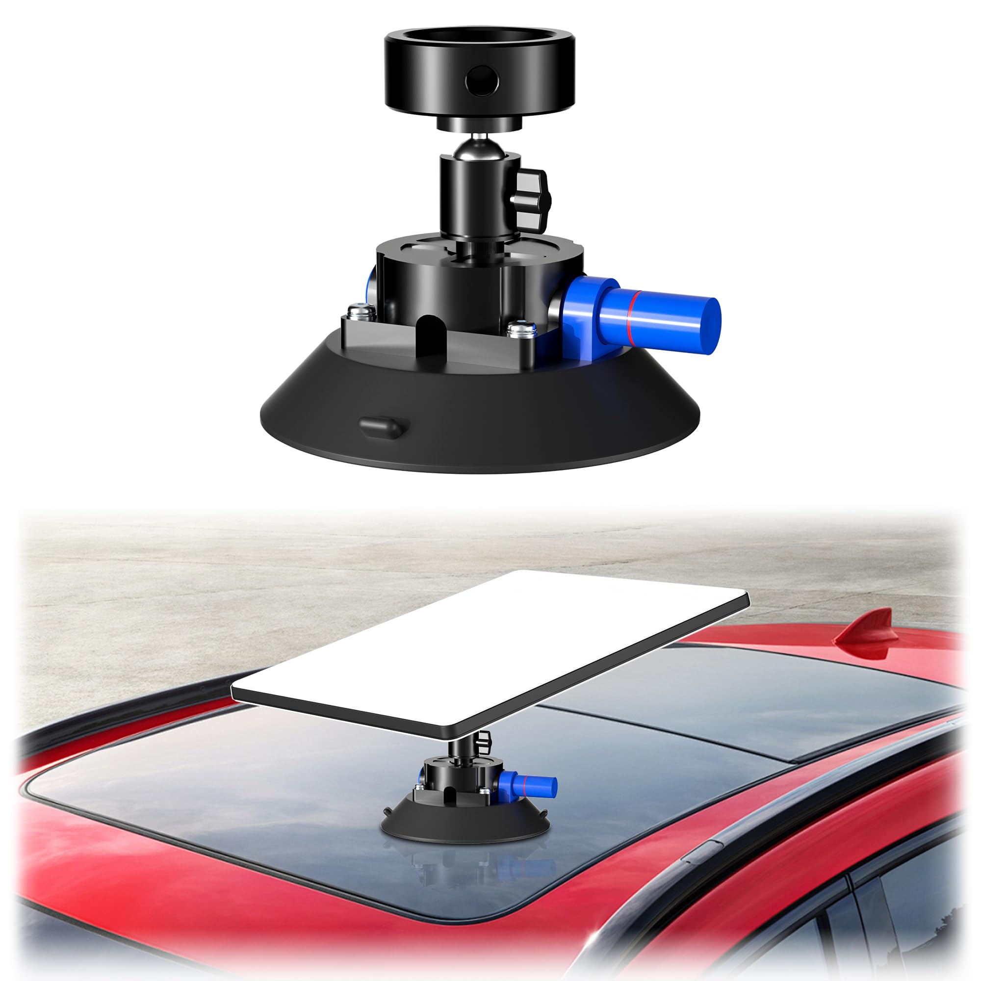 Burbifro Starlink Mini Suction Cup Sunroof Mount, Adjustable Starlink Mini Mounting Kit, Starlink Mini Accessories, Works with Starlink Mini Original Pipe Adapter