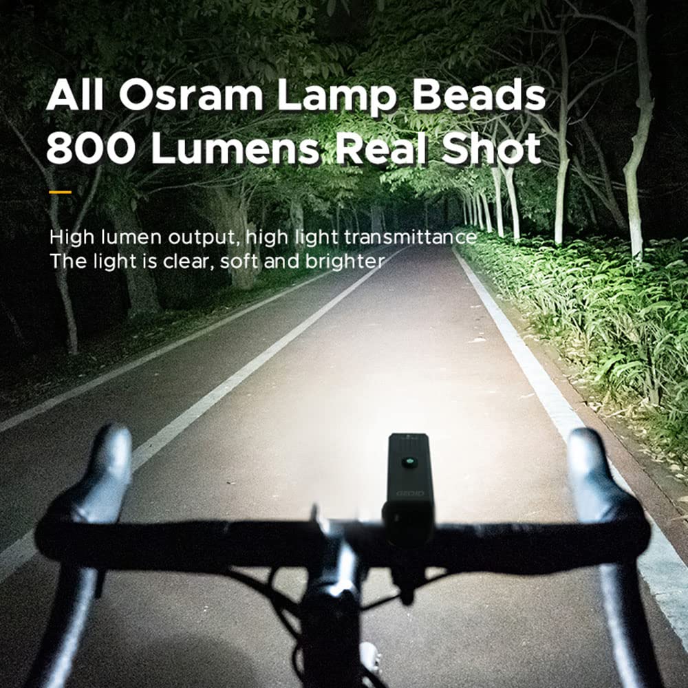 Phare Avant de vélo, Lampe Frontale de vélo Rechargeable USB, étanche, LED, Accessoires de Cyclisme