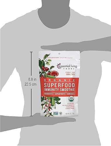 Miniatura 6 de Essential Living Foods - Mezcla de batidos orgánicos de superalimentos con mesquite lucuma proteína de guisante y cáñamo polvo de bayas de acai y