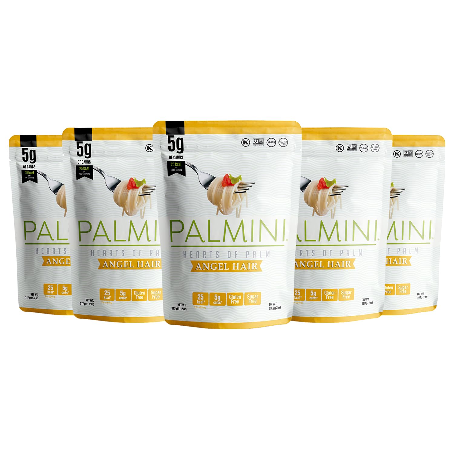 PALMINI Angel Hair – Spahetti – Palmito – Bajo en calorías – Bajo en carbohidratos – Keto - Vegano – Libre de OGM – Libre de Gluten – Sin azúcar – 338g | (Pack de 3 unidades) — view 13