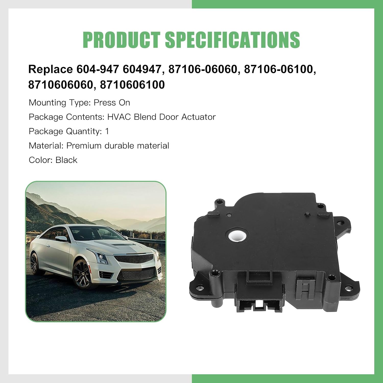 SCITOO HVAC Heater Blend Door Actuator Replacement for Toyota for Camry 1997-2001, for Toyota for Solara 1999-2003 604-947 Heater Blend Door Levers - Main; Mode Actuato
